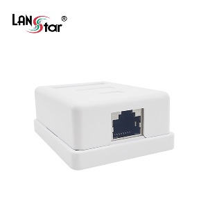 [LANStar] 랜스타 CAT.5E STP 노출형 아울렛 박스, 1포트 [LS-WP151S]