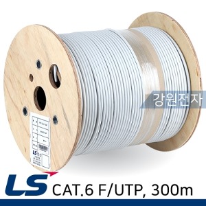 [LS전선] LS전선 CAT.6 F/UTP 케이블 300m (단선/그레이)